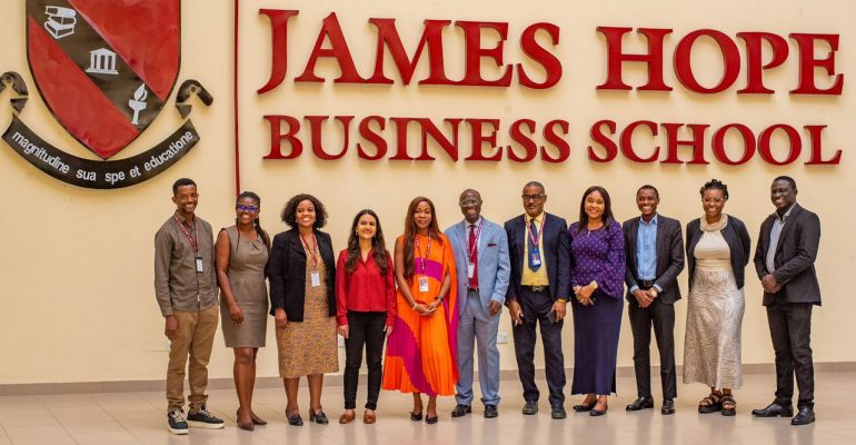The Director of Strategic Partnerships & International Office (Chief Growth & Strategy Officer), Mrs. Zephia Ovia-Ikem, hosted members from London School of Economics and Political Science (LSE) on a campus visit to James Hope University