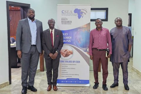 Our President/VC, Prof. Olu Akinkugbe, paid a courtesy visit to the Centre for the Study of the Economies of Africa (CSEA)