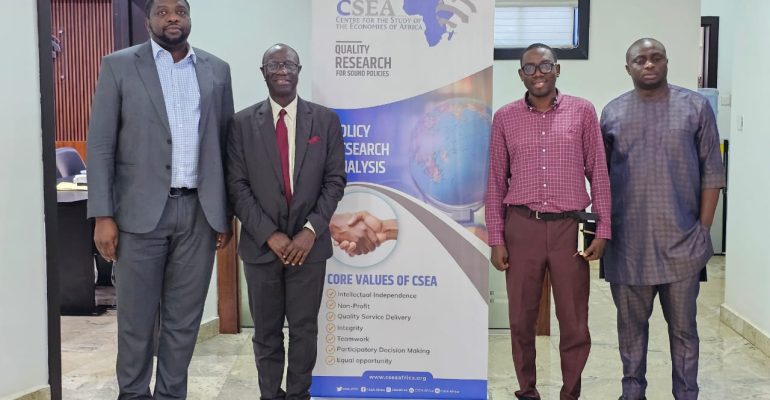 Our President/VC, Prof. Olu Akinkugbe, paid a courtesy visit to the Centre for the Study of the Economies of Africa (CSEA)