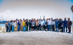 All the students and staff during the visit to dangote refinary