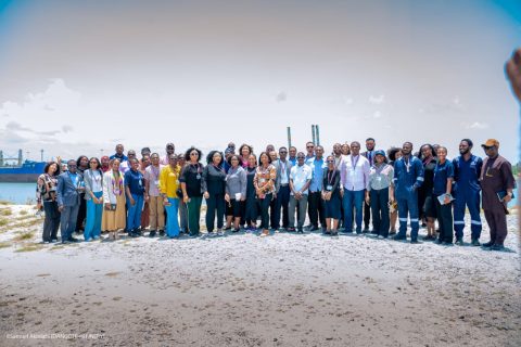 All the students and staff during the visit to dangote refinary